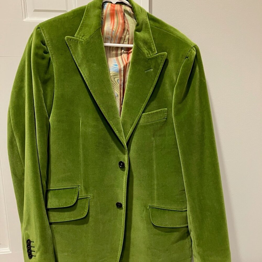 Kuhlman Green Velvet Men's Blazer